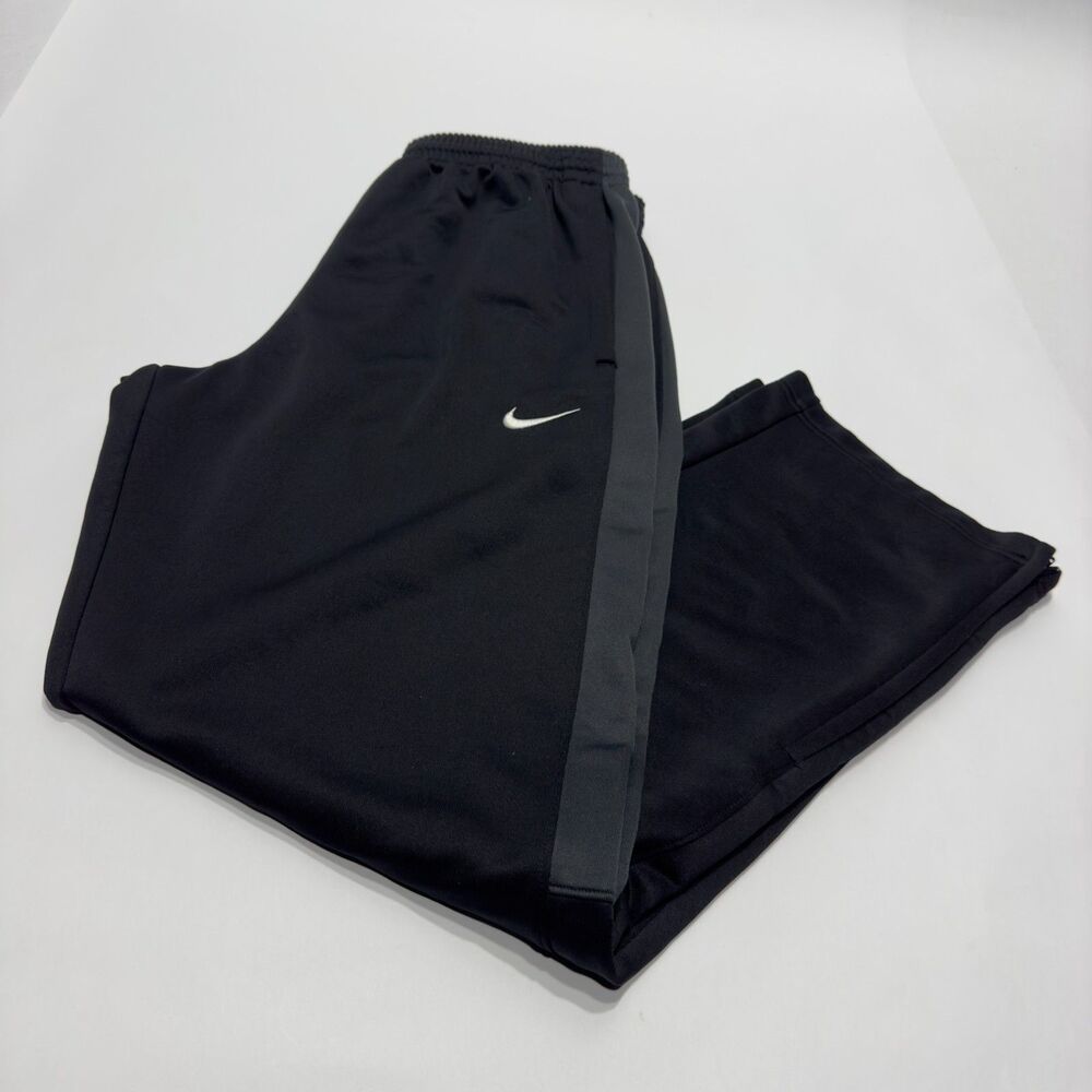 Nike Dri-Fit Poly Knit Zippered Leg Track Pants ‘Black’ Size Large